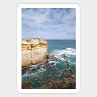 Loch Ard Gorge cliffs, Australia. Sticker